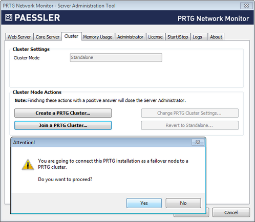 Convert This Installation Into a Cluster Failover Node Convert This Installation Into a Cluster Failover Node