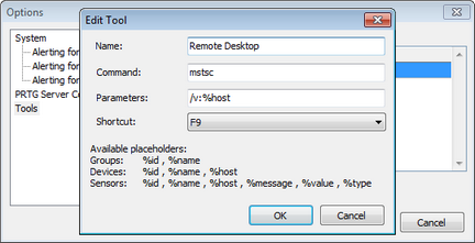 Enterprise Console Tools Settings Enterprise Console Tools Settings